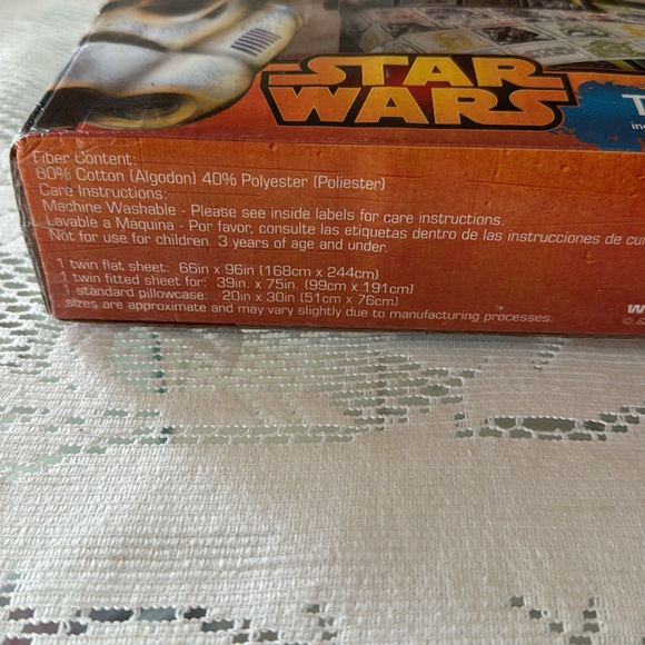 Star Wars Classic 3 Piece Twin Sheet Set & Extra Pillowcase - Picture 10 of 12